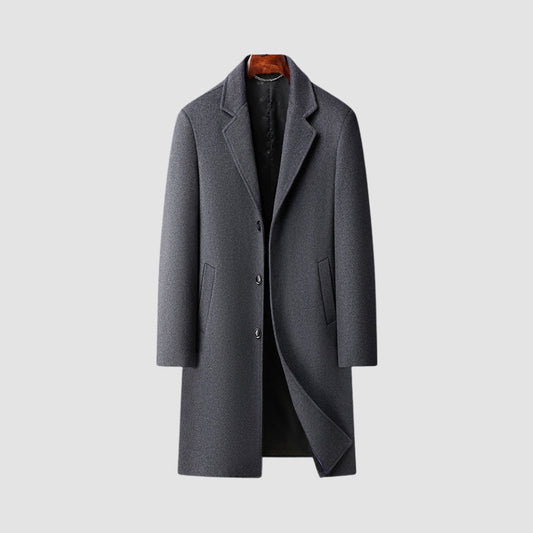 Burlane Long Suit Collar Wool Coat
