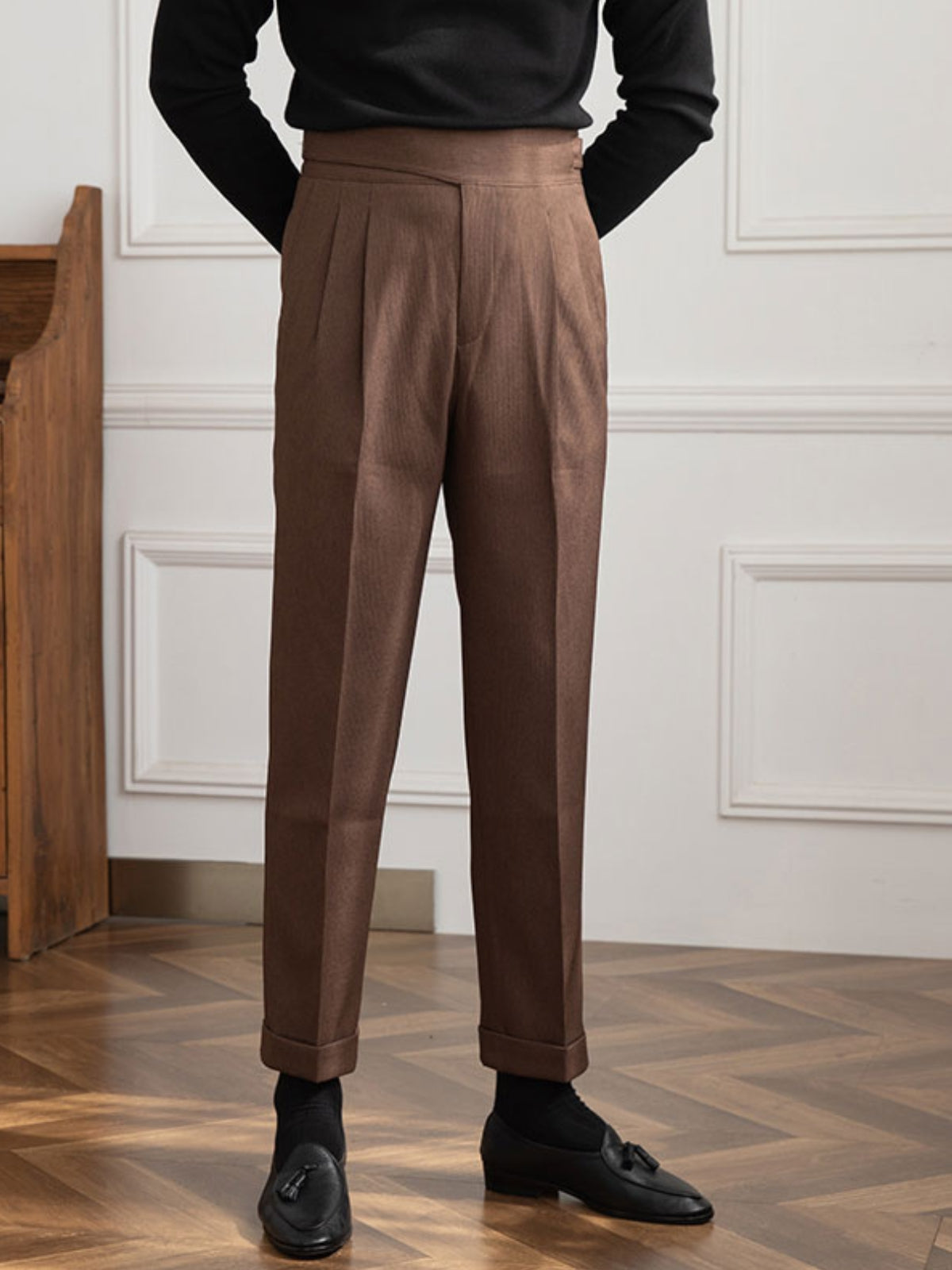 Burlane High Waist Gurkha Trousers