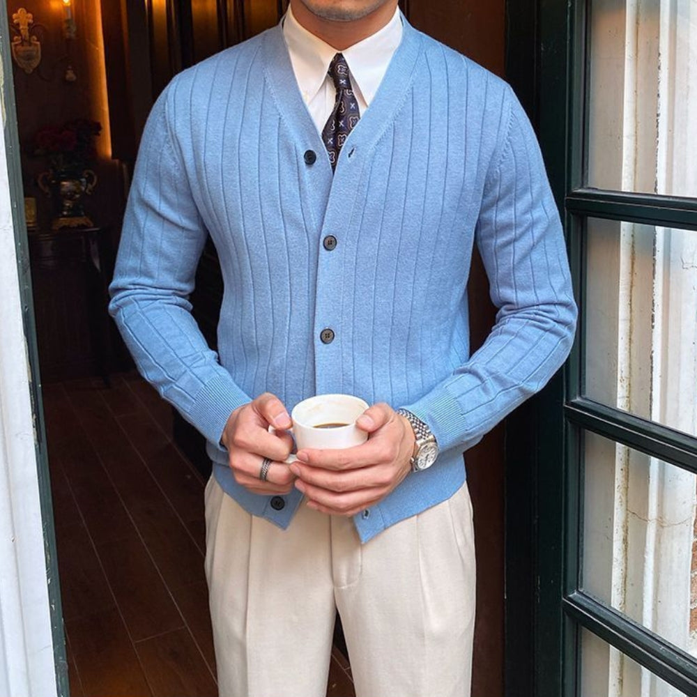 Burlane V-Neck Knitted Cardigan