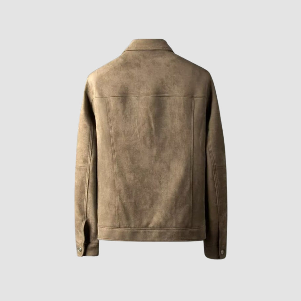 Burlane Stretch Suede Lapel Jacket