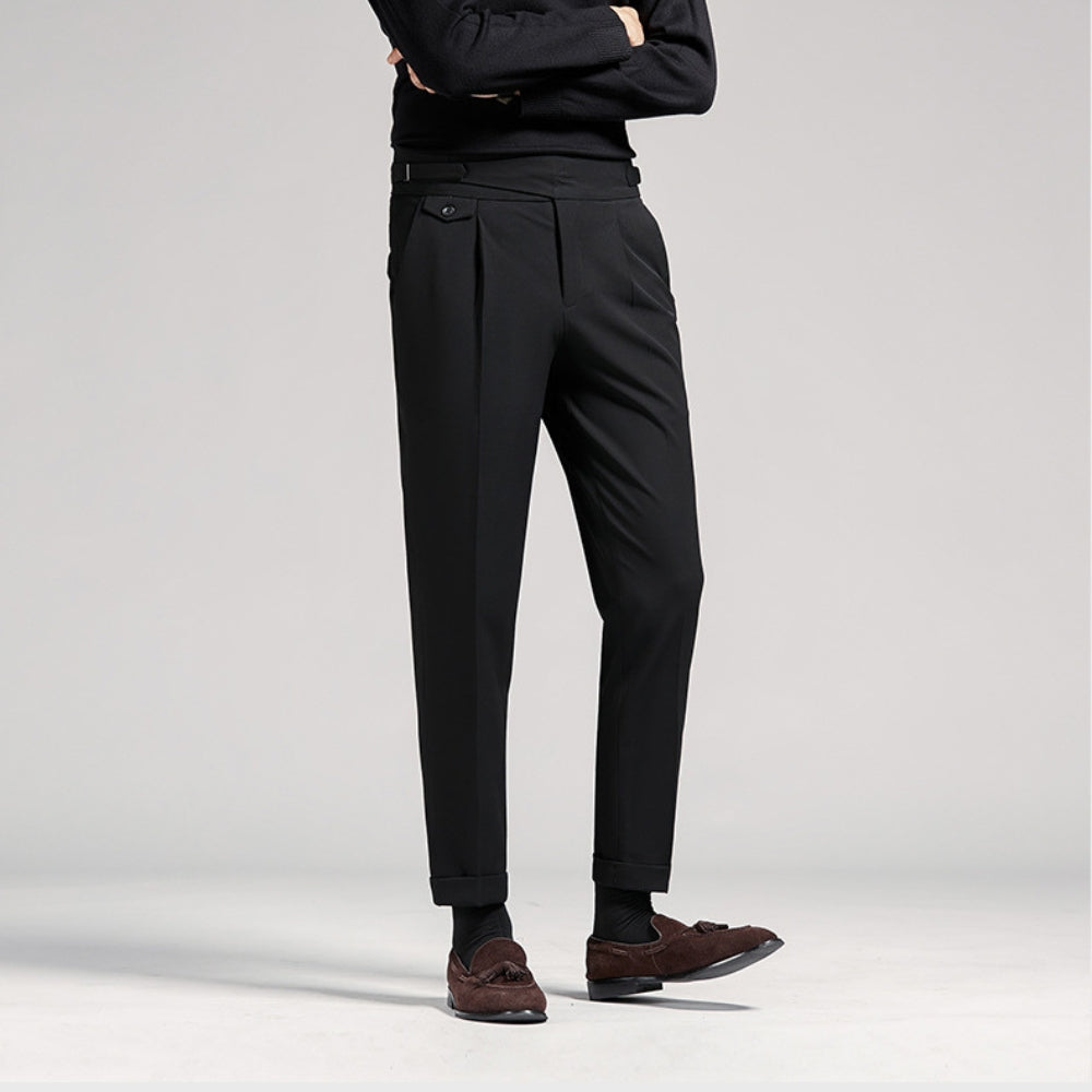 Burlane High Waist Nine-Point Trousers