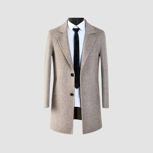 Burlane Mid-Length Woolen Cashmere Coat
