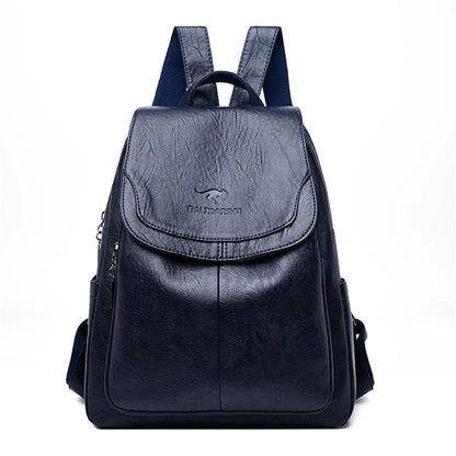 PHOEBE | SECURE LEATHER BACKPACK