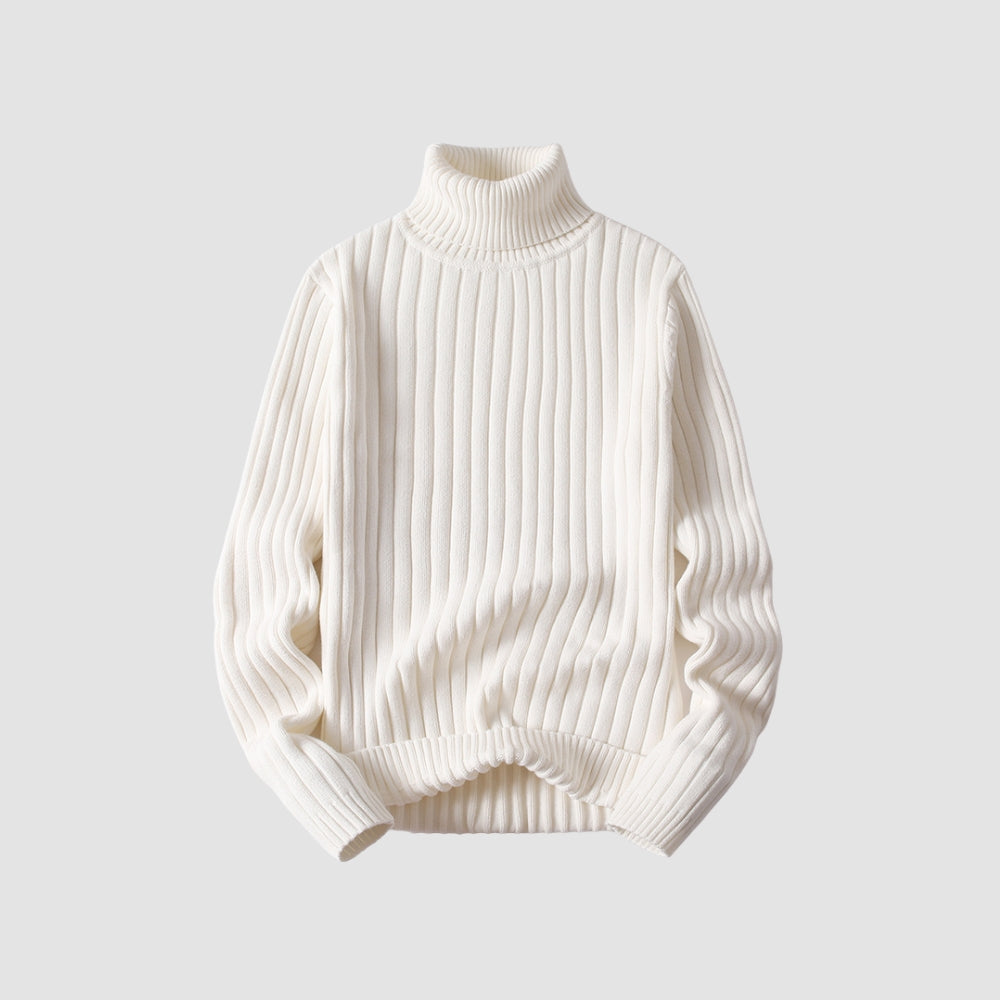 Burlane Twisted Turtleneck Knit Sweater