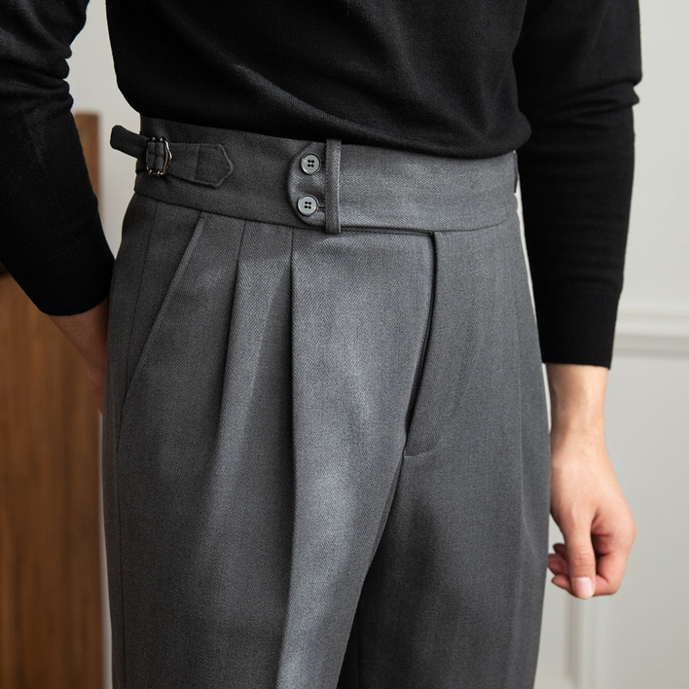 Burlane Herringbone Casual Warm Pants
