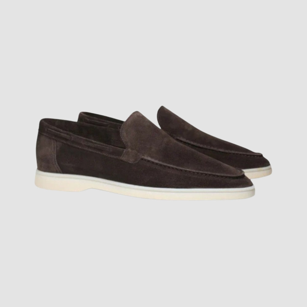 Burlane Frosted Suede Pedal Loafers