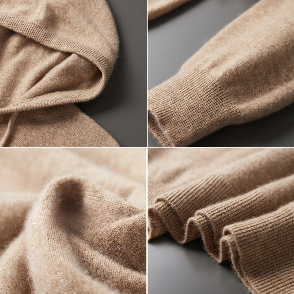 Burlane Loose Cashmere Woolen Hoodie