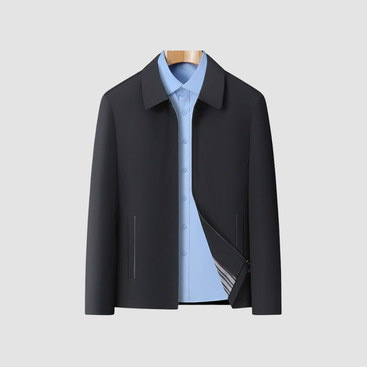Burlane Casual Lapel Zipper Short Coat