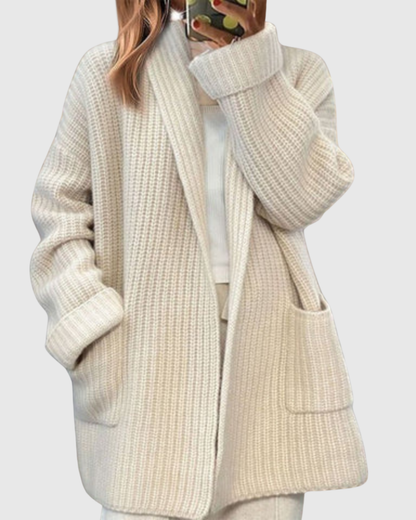 MABEL | WOOL BLEND KNITTED CARDIGAN
