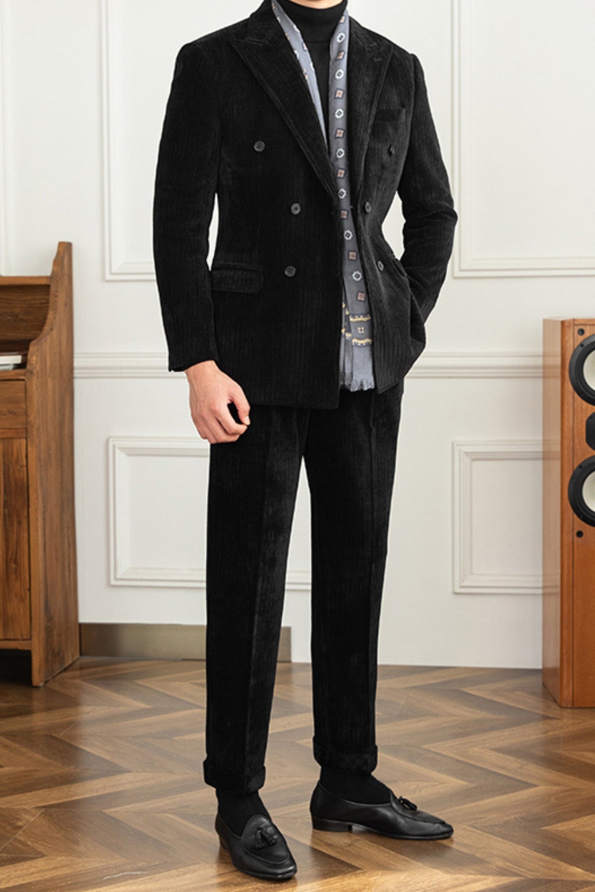 Burlane Winter Corduroy Slim-Fit Suit