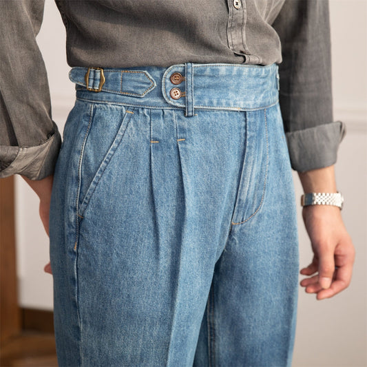 Burlane Vintage High-Waisted Straight Jeans