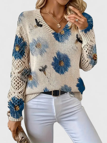 TAHLIA | COMFORT FLORAL SWEATER