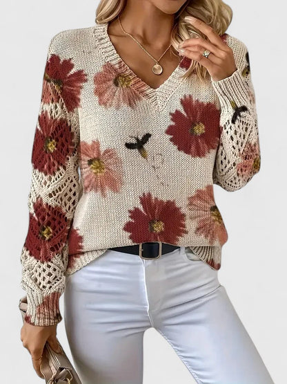 TAHLIA | COMFORT FLORAL SWEATER