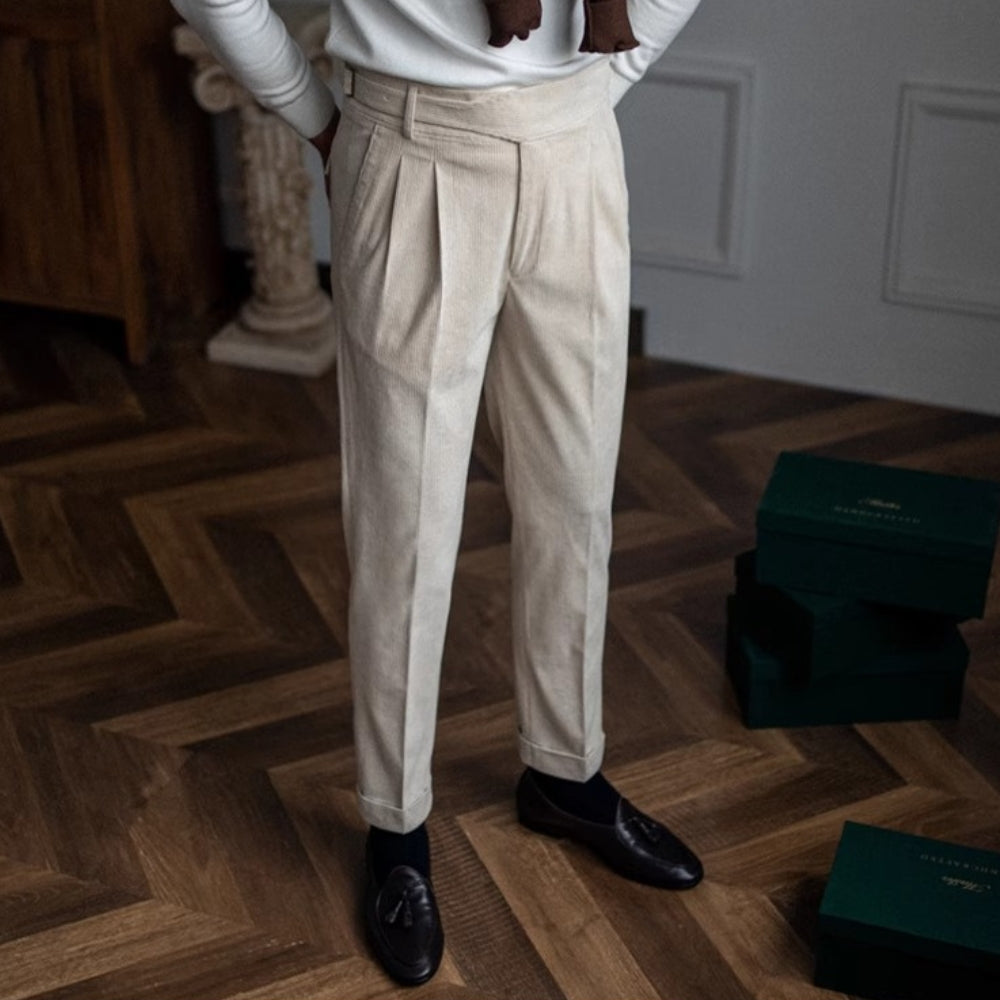 Burlane Wide-Leg Drape Trousers