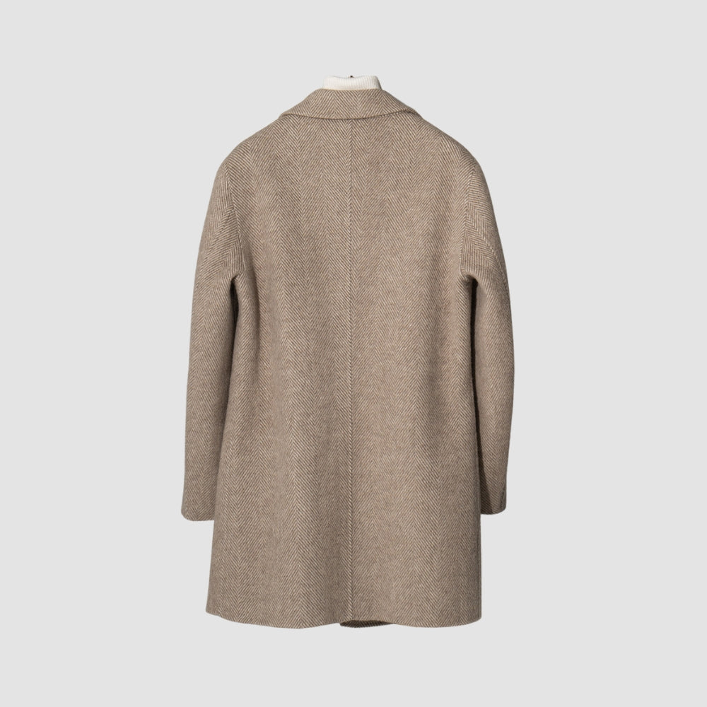 Burlane Mid-Length Woolen Cashmere Coat