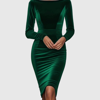 AVALANCHE | LUXURIOUS VELVET BODYCON DRESS