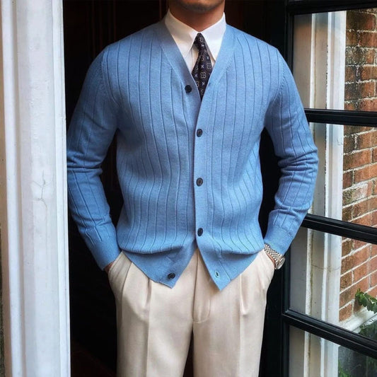 Burlane V-Neck Knitted Cardigan