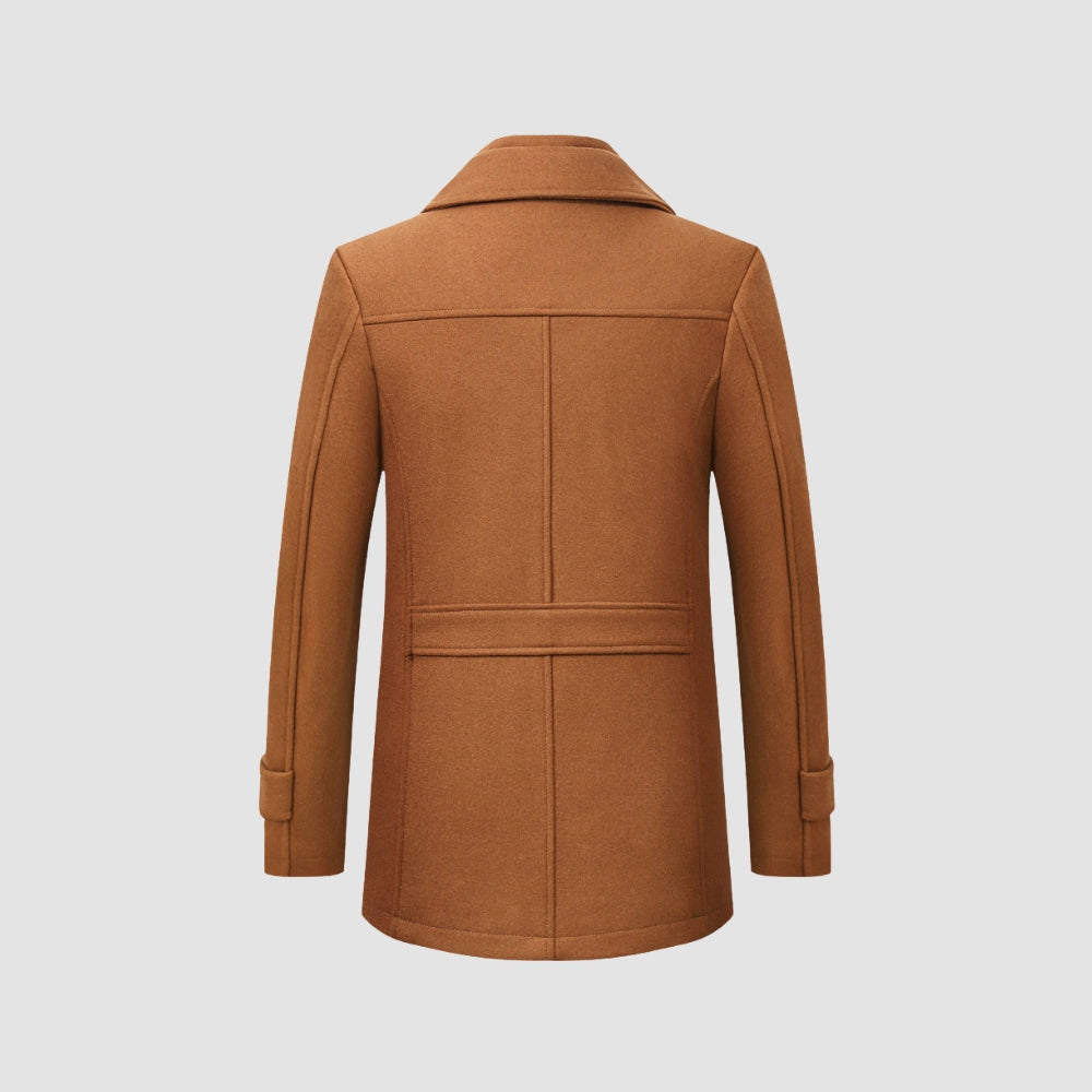 Burlane Mid-Length Woolen Coat Business Casual Style