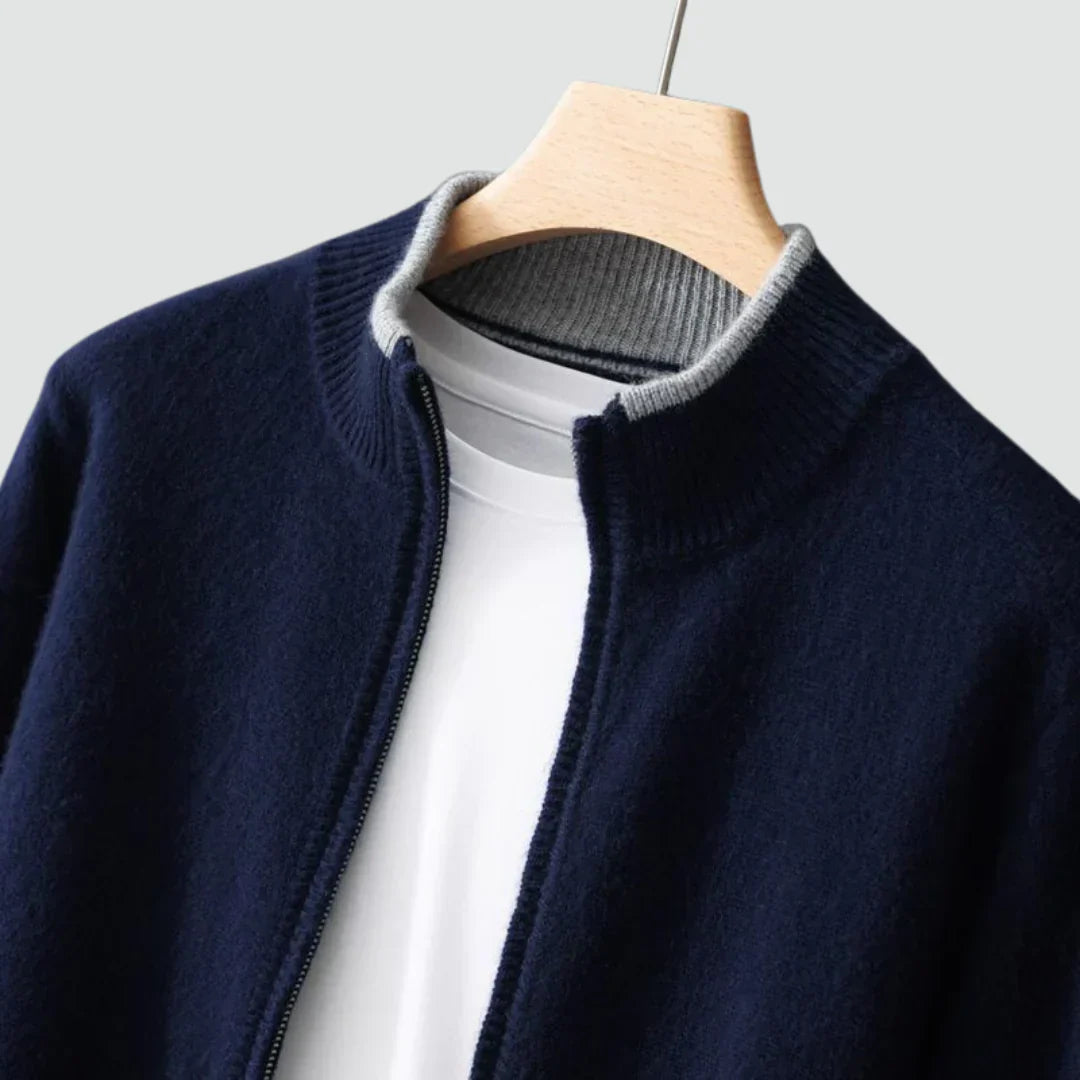 Burlane Pure Cashmere Zip Cardigan