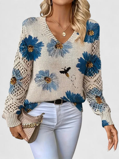 TAHLIA | COMFORT FLORAL SWEATER