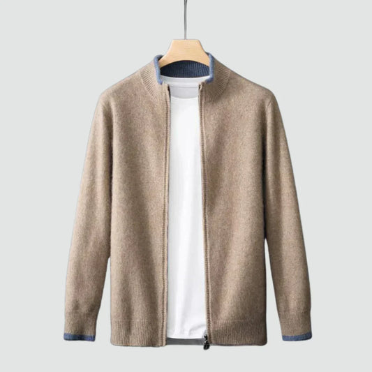 Burlane Pure Cashmere Zip Cardigan