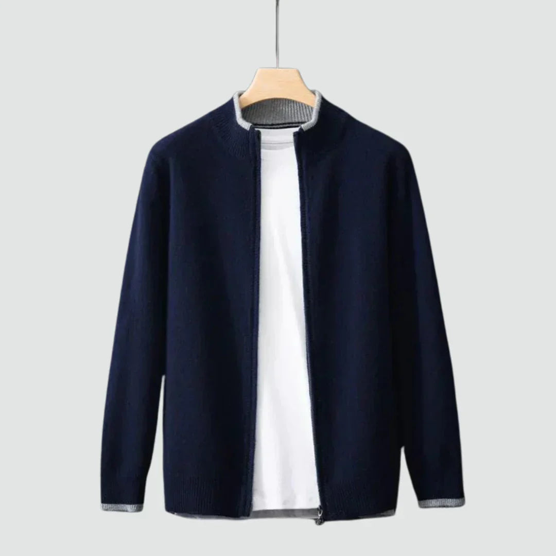 Burlane Pure Cashmere Zip Cardigan