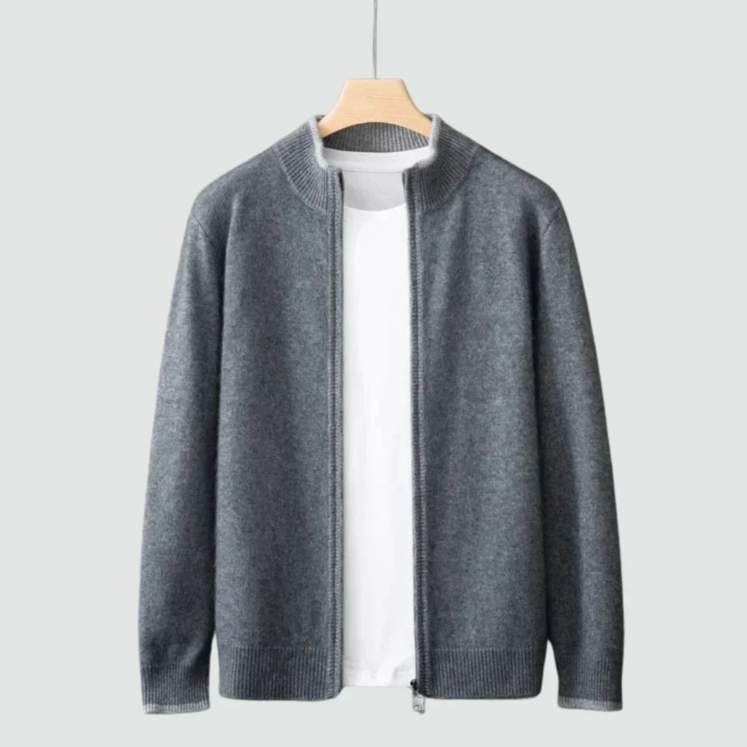 Burlane Pure Cashmere Zip Cardigan