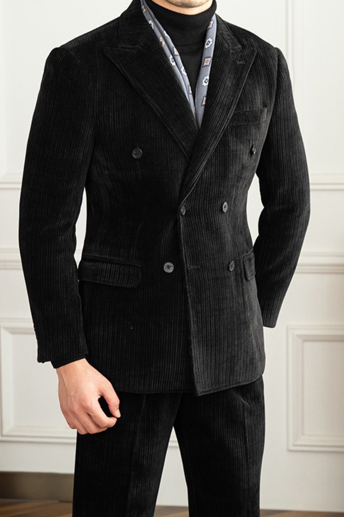 Burlane Winter Corduroy Slim-Fit Suit