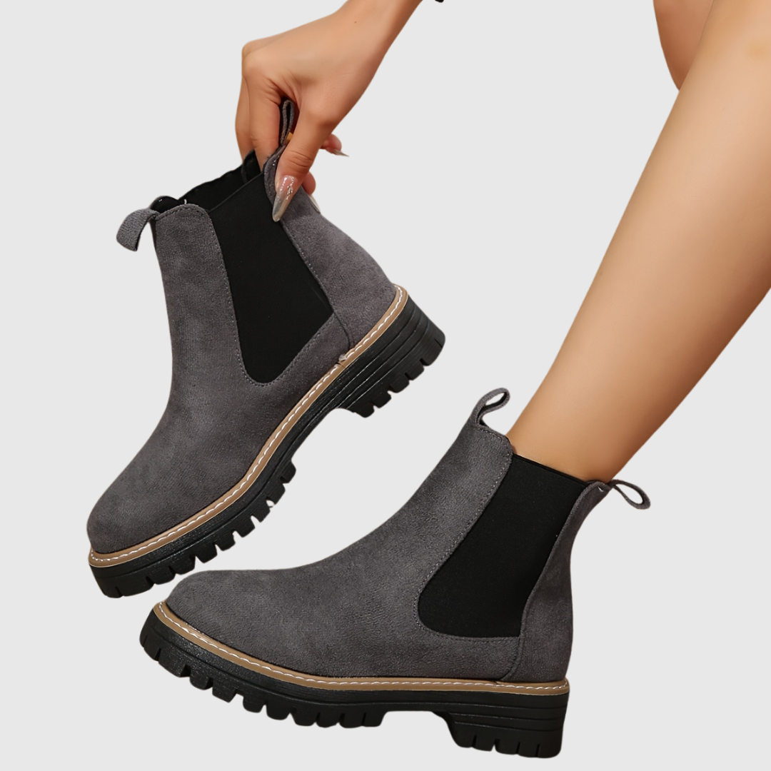 GREER | BLACK PLATFORM LOAFERS