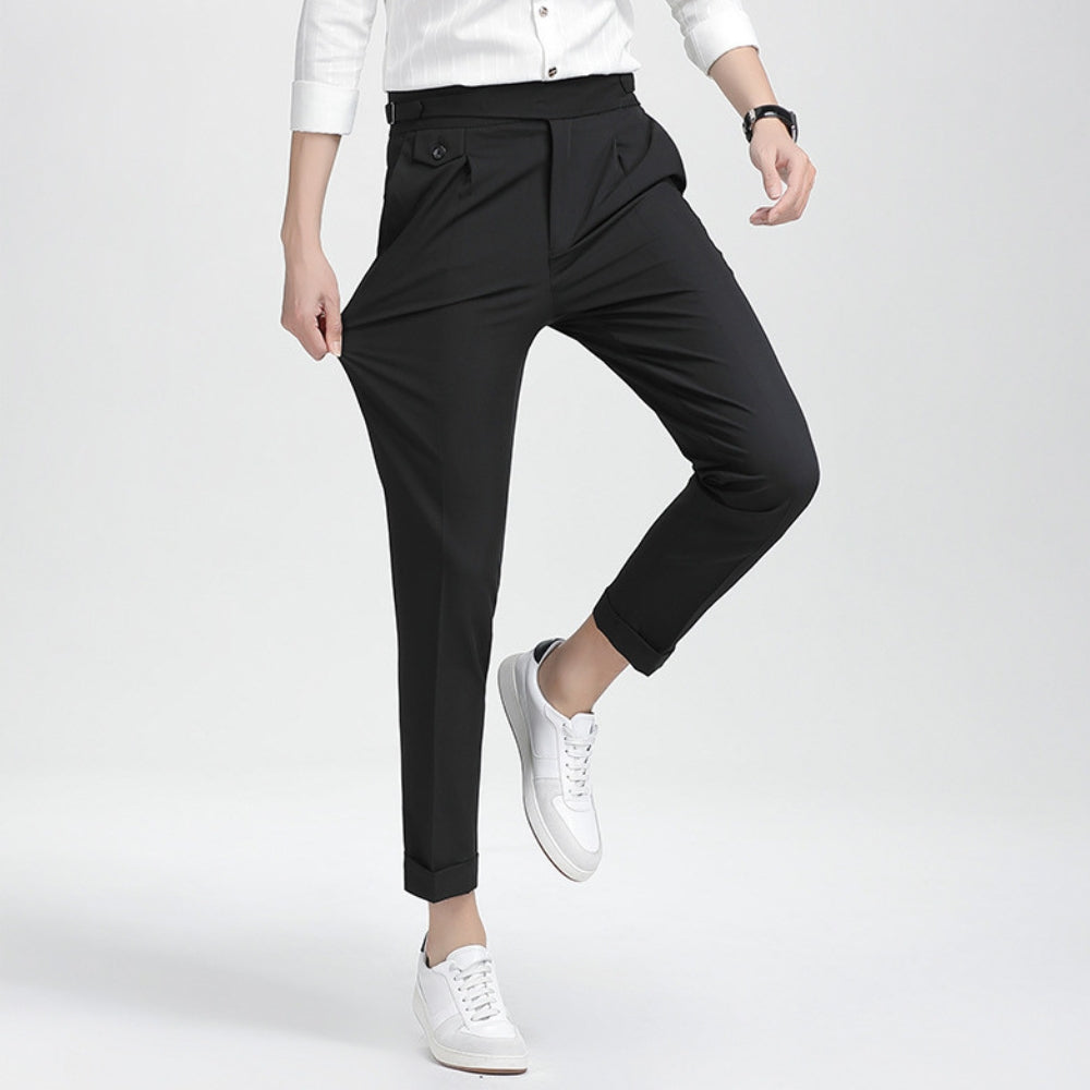 Burlane High Waist Nine-Point Trousers