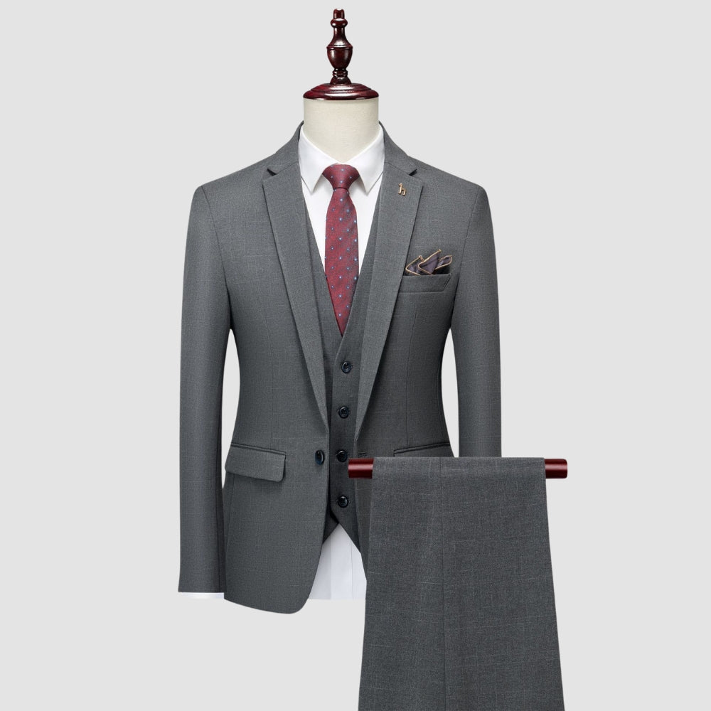 Burlane Elegant Slim Fit Business Formal Suit