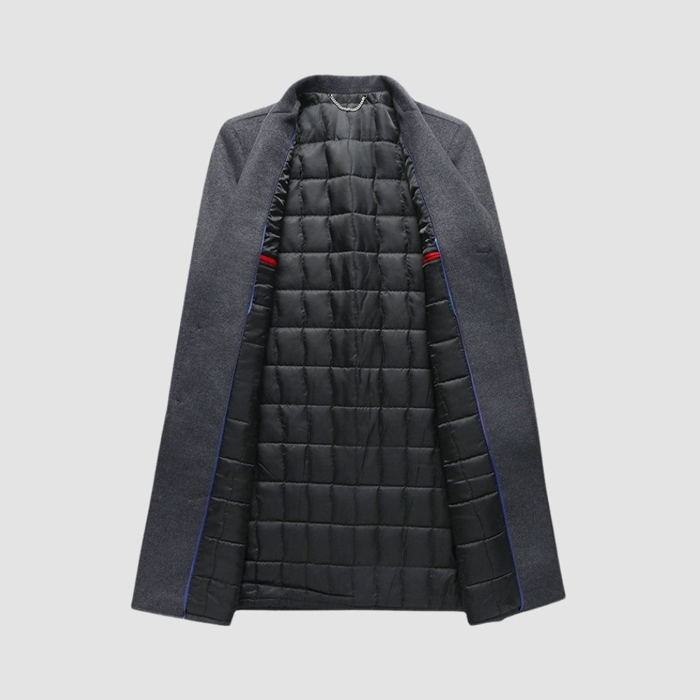 Burlane Long Suit Collar Wool Coat