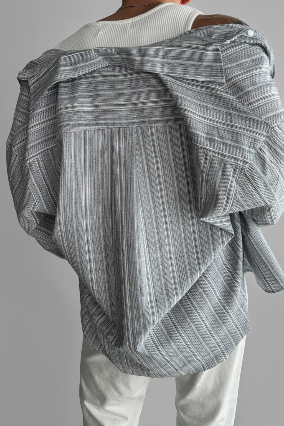 Burlane Striped Non-Iron Sun Protection Shirt