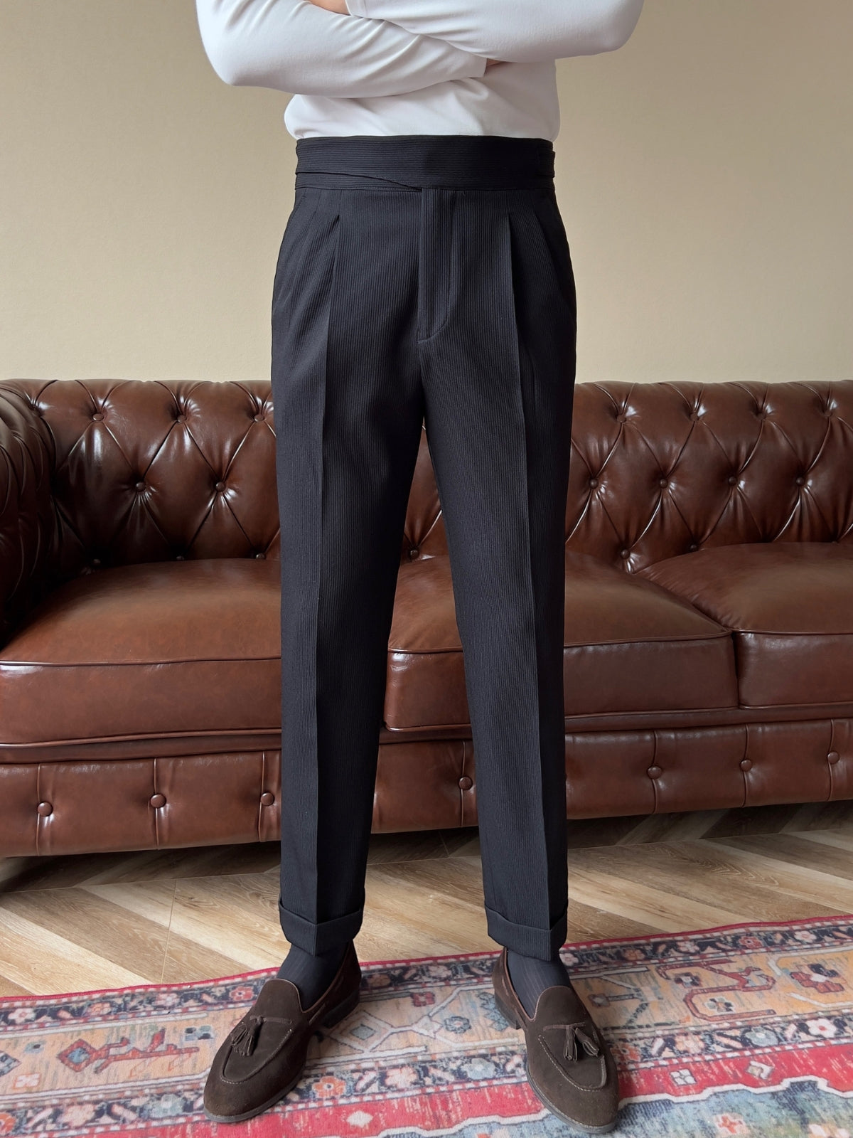 Burlane High Waist Gurkha Trousers