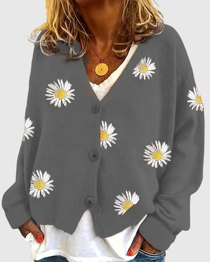 IRENE | ELEGANT KNIT CARDIGAN WITH BUTTONS