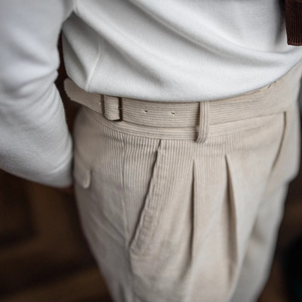Burlane Wide-Leg Drape Trousers