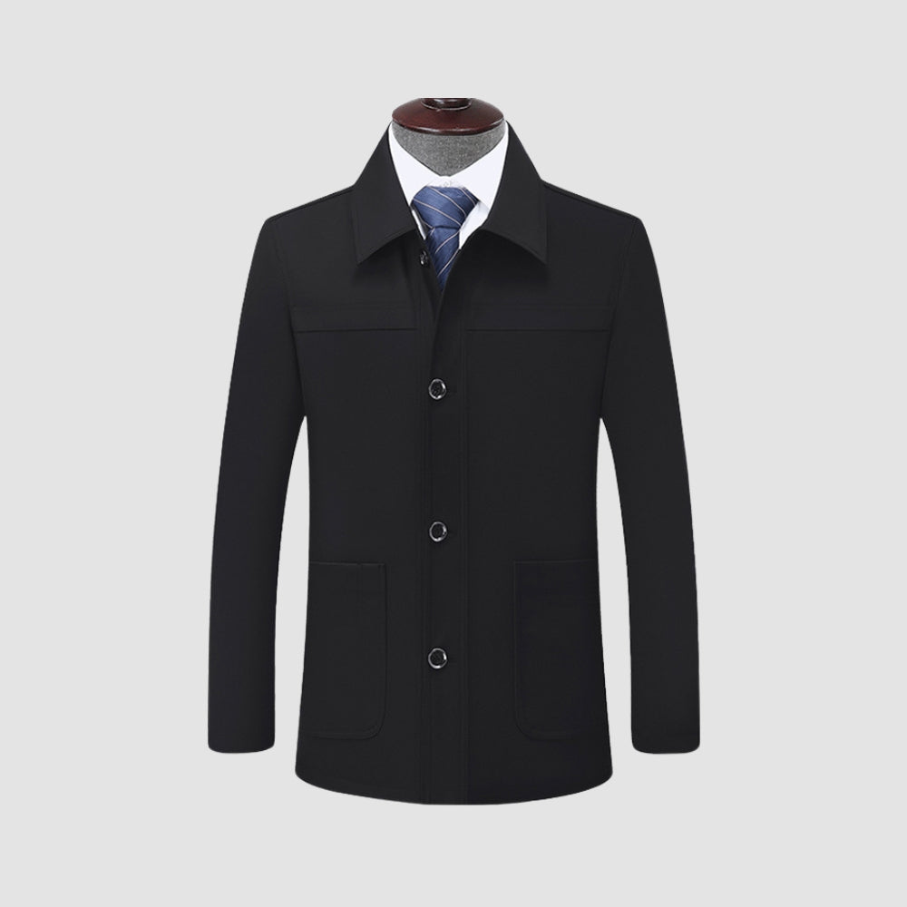 Burlane Lapel Collar Short Coat