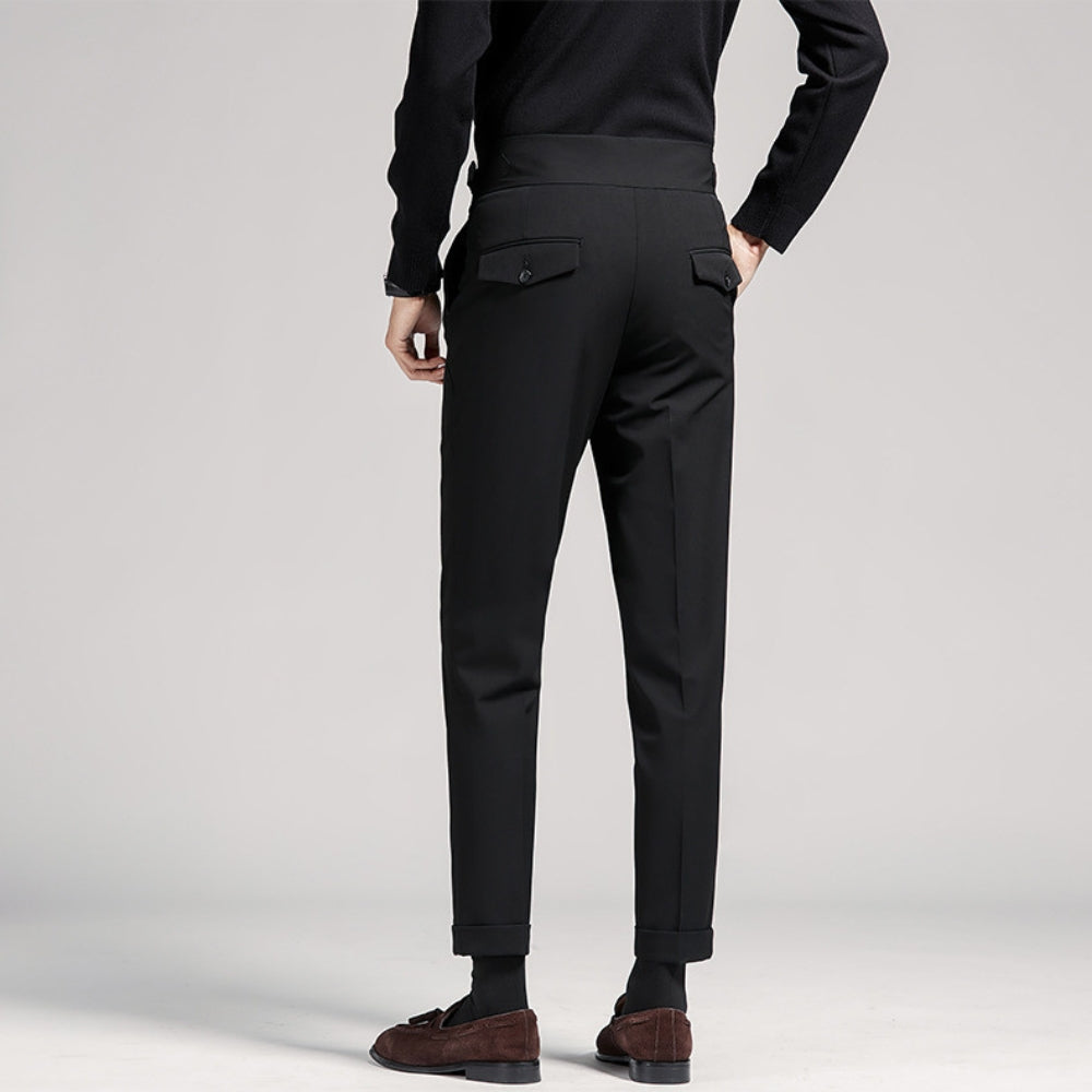 Burlane High Waist Nine-Point Trousers