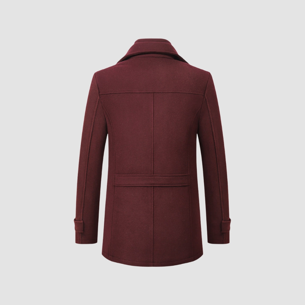 Burlane Mid-Length Woolen Coat Business Casual Style