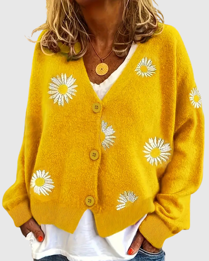 IRENE | ELEGANT KNIT CARDIGAN WITH BUTTONS