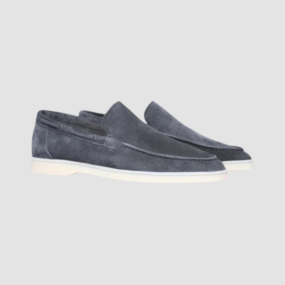 Burlane Frosted Suede Pedal Loafers