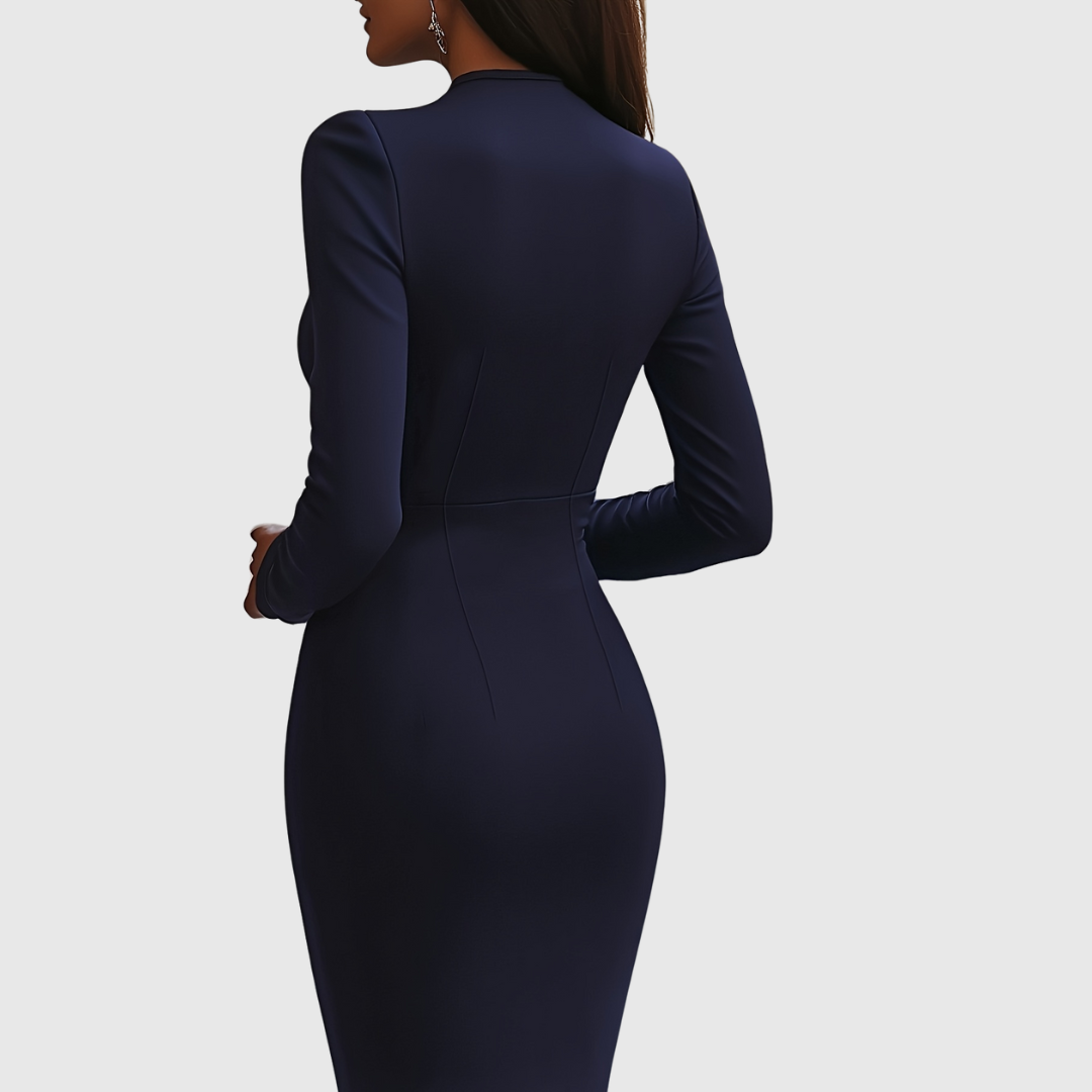 ARABELLA | ELEGANT V-NECK DRESS
