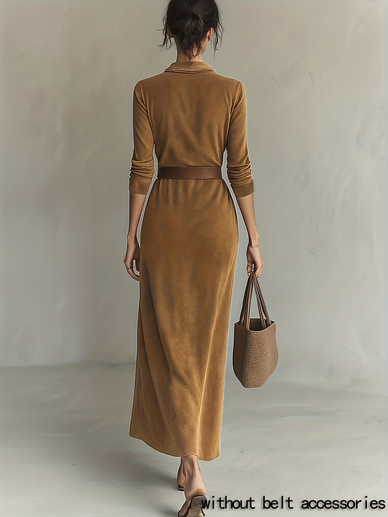 DJANNA - SINGLE-BREASTED BELTED DRESS