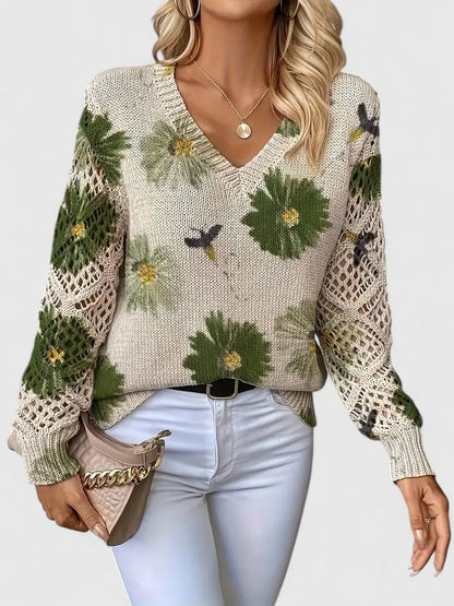 TAHLIA | COMFORT FLORAL SWEATER