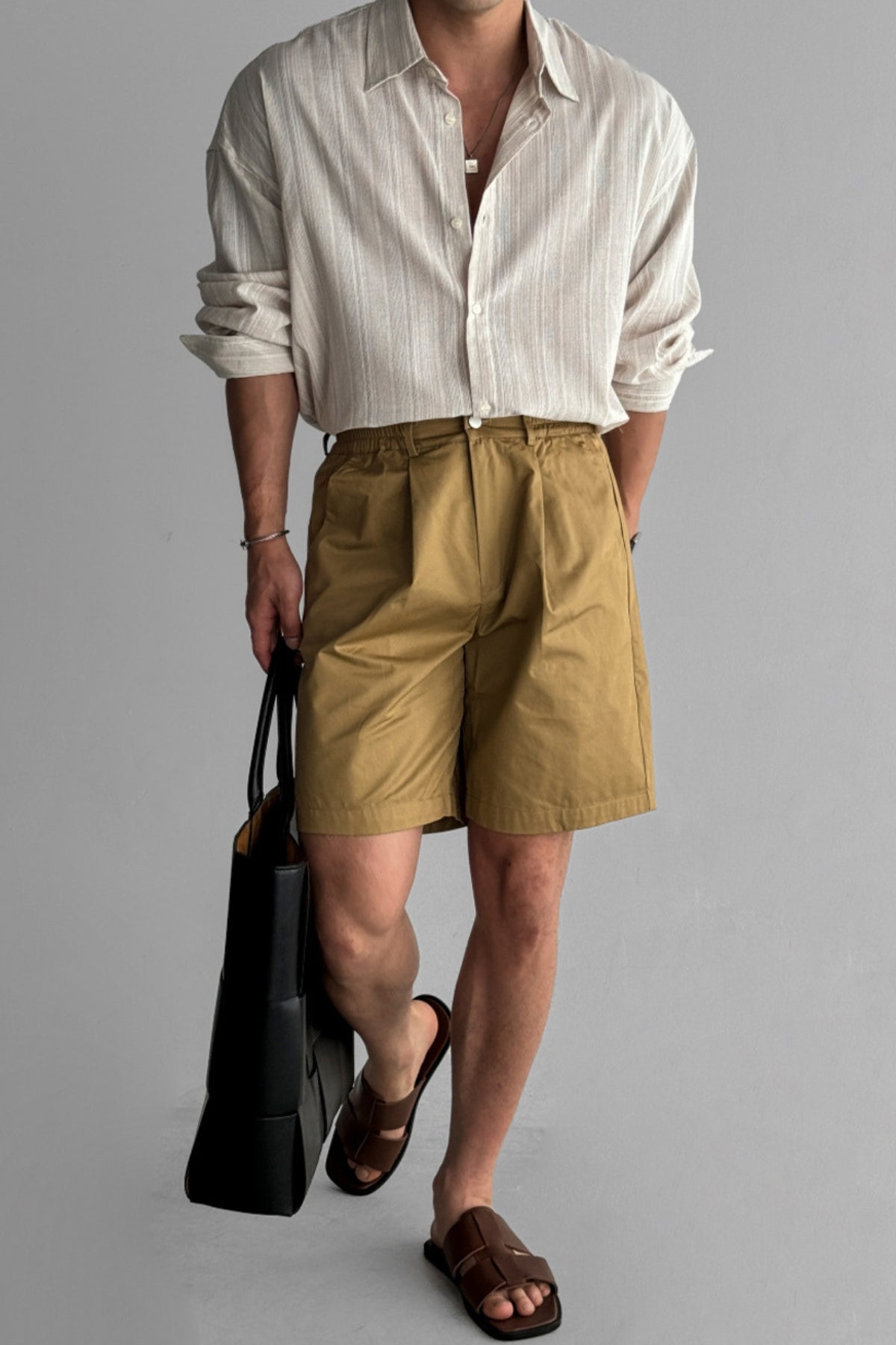 Burlane Striped Non-Iron Sun Protection Shirt