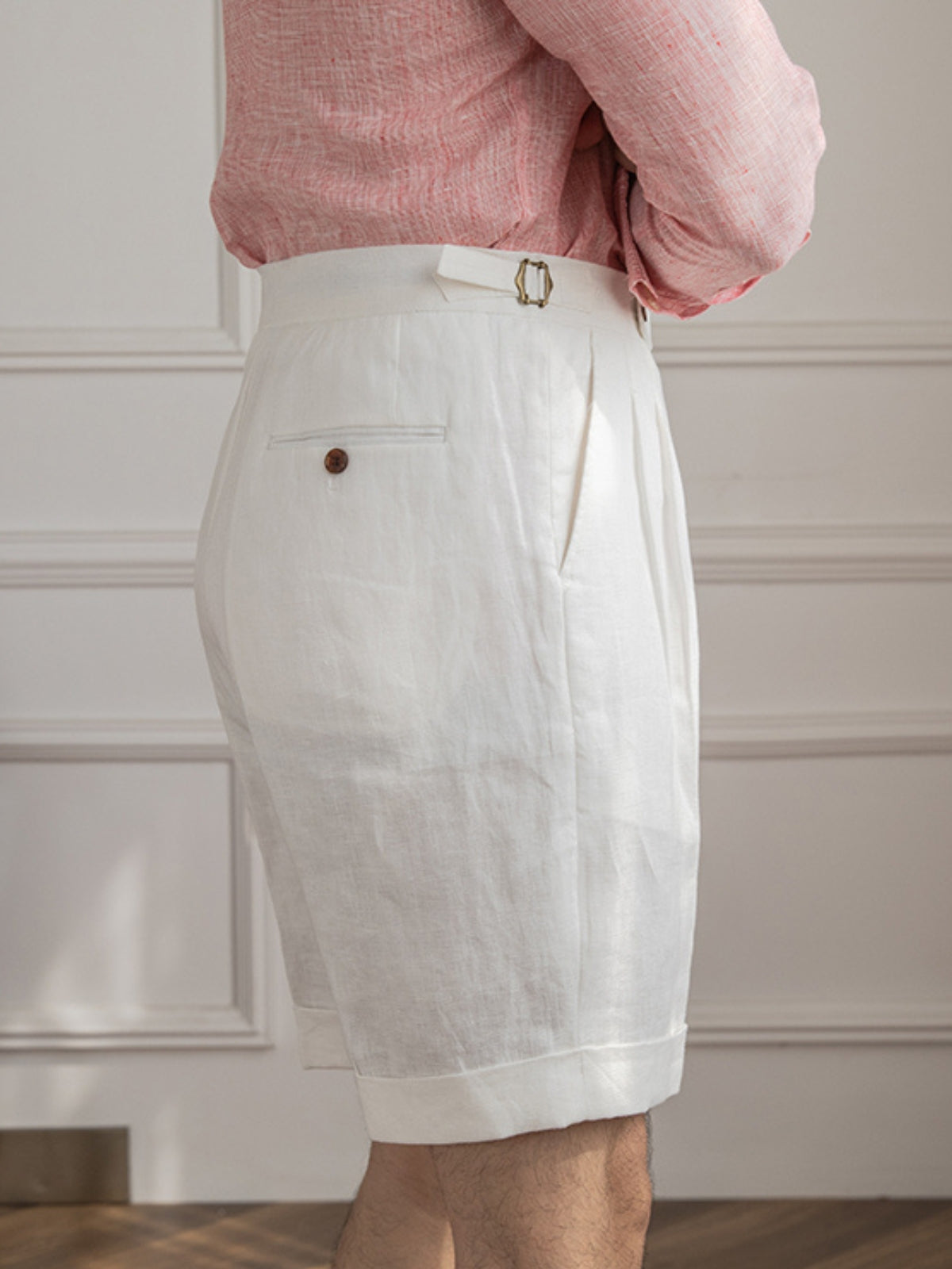 Burlane High End Linen Shorts