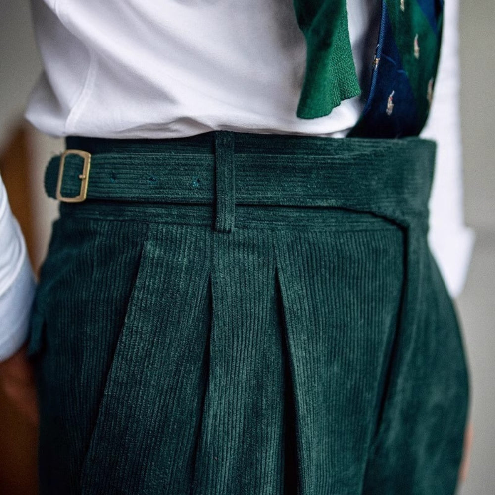 Burlane Wide-Leg Drape Trousers