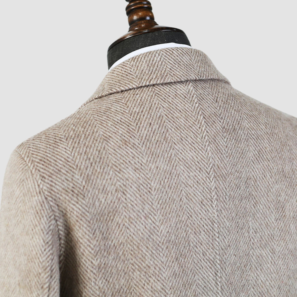 Burlane Mid-Length Woolen Cashmere Coat
