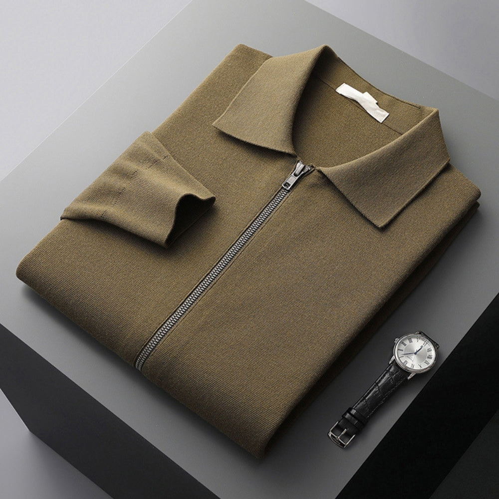 Burlane Woolen Cashmere Lapel Collar Cardigan
