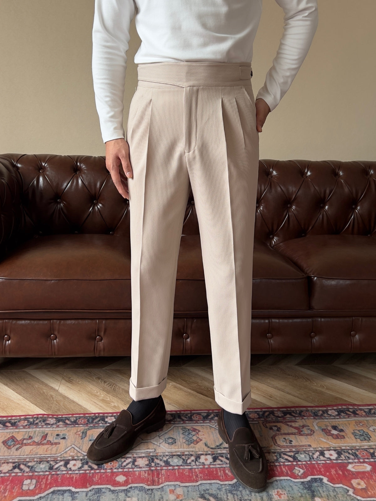 Burlane High Waist Gurkha Trousers